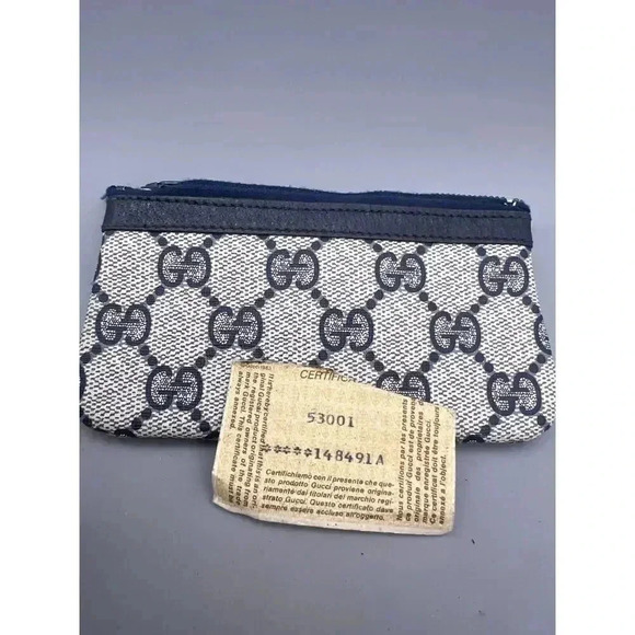 Vintage Gucci Womens Monogram Canvas Logo Zip Accessory Collection Coin … - Picture 4 of 9